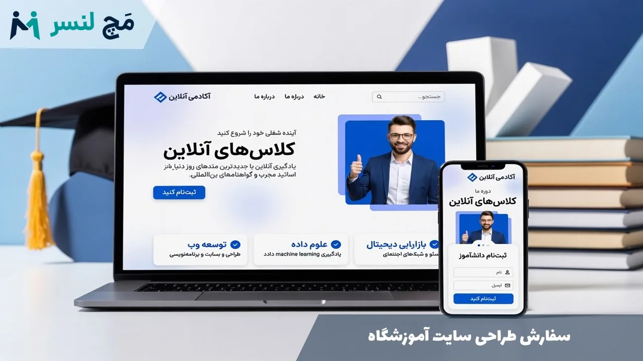 سفارش طراحی سایت آموزشگاه