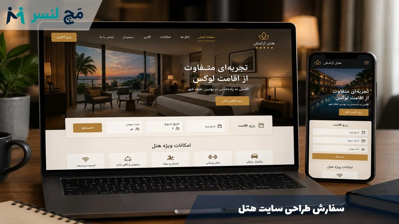 سفارش طراحی سایت هتل